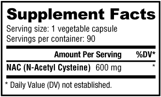 NutraBio N-Acetyl-L-Cysteine (NAC)